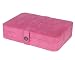 Mele "Renee" Sueded Fabric Jewelry Box (Pink)
