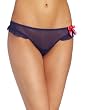 Betsey Johnson Women's Stretch Mesh Ruffle Thong