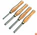 PSI Woodworking LCBEAD4 4 Piece HSS Bead Cutting Lathe Chisel Set