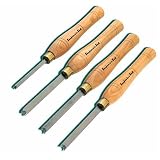 PSI Woodworking LCBEAD4 4 Piece HSS Bead Cutting Lathe Chisel Set