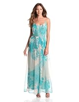 Hot Sale Charlie Jade Women's Sleeveless Maxi Dress, Teal, Small