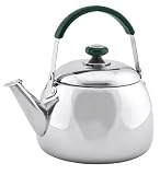 4-Quart Stainless Steel Kettle with Safe Heavy-Gauge Bottom