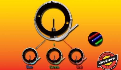 Specialty Archery 1 5/8" Housing Glow Ring Grn/red/blue Fibers (.010 Pin diameter)