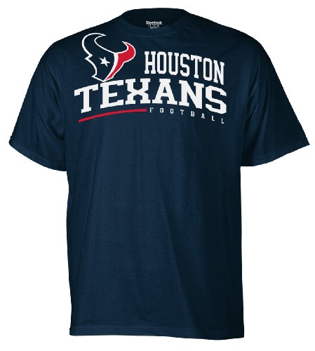 NFL Men's Houston Texans Arched Horizon Tee Shirt (Regal Purple, Small)