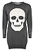 Women Ladies Skull Print Halloween Long Sweatshirt Jumper Pullover