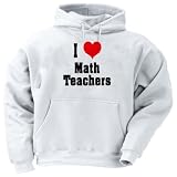 I Love/Heart Math Teachers Youth Hooded Sweatshirt (for Kids) Various Colors Available