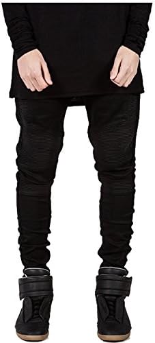 ChangShun® Mens Skinny Runway Distressed Slim Denim Biker Jeans Hiphop Pants