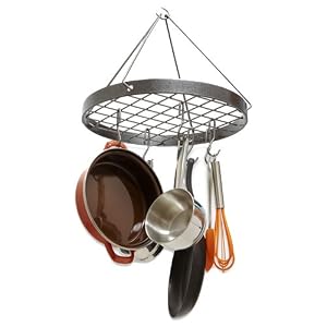 Enclume DR14 Cottage Round Pot Rack, Hammered Steel