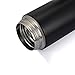 URBANE O2 Insulated Water Bottle,Leakproof 18/8 Stainless Steel Insulated Mug Keep Coffee Hot or Cold for hours，17 Ounce(Black A)