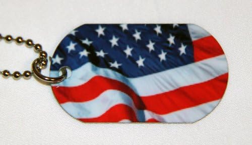 American Flag Dog Tag