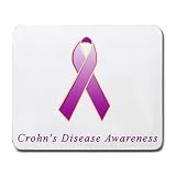 Crohn's Disease Awareness Ribbon Mouse Pad