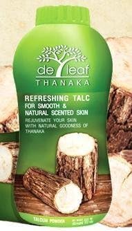 De Leaf Thanaka Refreshing Talcum Powder for Smooth & Natural Scented Skin 100g by De Leaf Thanaka