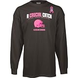 Reebok Cleveland Browns Breast Cancer Awareness The Crucial Catch Long Sleeve T-Shirt XX Large