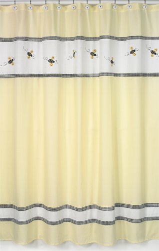Click here for Bumble Bee Kids Bathroom Fabric Bath Shower Curtai... prices