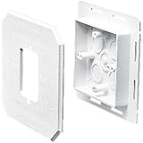 Arlington 8081F Siding Box Kit For Fixtures and Receptacles, Cover with Flanges, 1-Pack, White