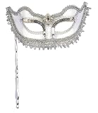 Silver Mask with Stick