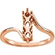 14K Rose Gold Mother's Ring - 3 Gemstone -- YOU CHOOSE THE COLORS!