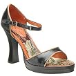 Exchange Women's Genuine High-Heel Platform Sandal, Black, 10 M