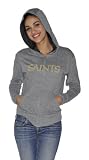NFL Women's New Orleans Saints Tried and True Hoody (Heather Grey, X-Large)
