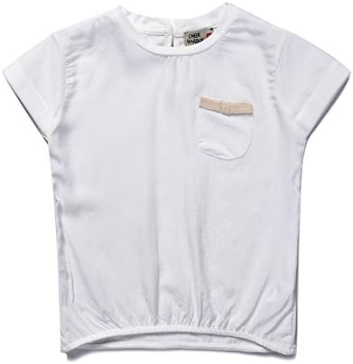 SSNF Little Girl's Summer O Neck T shirt White Size 2T