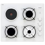 Brandt - TG 1013 W - Table de Cuisson Mixte - 60 cm - Blanc