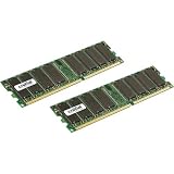 Crucial 2 GB Kit (2 x 1GB) DDR PC3200 UNBUFFERED NON-ECC 184-PIN DIMM
