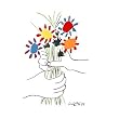 Pablo Picasso Petite Fleurs Flowers Art Print Poster - 24x36