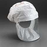 3M AIR MATE POWERED AIR PURIFYING RESPIRATOR Head Cover,Tychem QC, White, Large, 3/cs