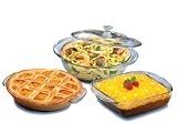 Anchor Hocking 4 Piece Bakeware Set by CSB Commodities