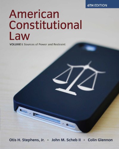 American Constitutional Law, Volume I: 1