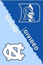 University of North Carolina and Duke University - House Divided Flag - Garden Size