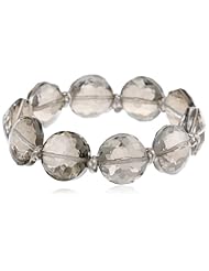 Kenneth Cole New York "Urban Marcasite" Faceted Bead Stretch Bracelet, 7.5"