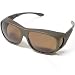 Cocoons Live Eyewear Sunglasses Pilot (Large) Sand Frame with Polarized Amber Lenses C305A