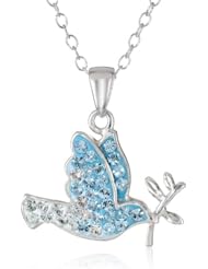 Sterling Silver Swarovski Crystal Animal Pendant Necklace, 18"