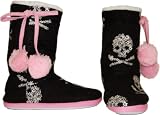 PJ Salvage Ditsy Skull Flannel Slipper Boot