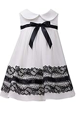 Girls Sleeveless Chiffon/Polyester/Satin Lace  Empire   Waistline  Dress With a Bow(s) and a Ribbon 