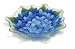 Peggy Karr 11-inch Glass Hydrangea Flower Bowl