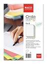 ELCO Ordo 80gsm Transparent 5 Colours Ass. x 2 Tear-proof Paper  Folders (220x310 mm) Writeable and Inkjet Printable - Pack 10