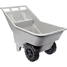Rubbermaid Commercial 3707-12 Roughneck HDPE Dump Truck, Platinum, 200 lb. Load Capacity, 28" Height, 42-1/2" Length x 21" Width