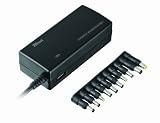 Trust universelles Netzteil 125W Plug&Go f&uuml;r Notebook, mit USB-Anschluss schwarz
