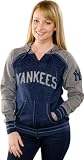 New York Yankees Women's Wicked Slider Navy Full-Zip Hooded Fleece