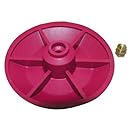 LASCO 04-1607 Red Chemical Resistant Combo Seat/Disc Fits Both Snap and Screw On Toilet Flapper for American Standard Actuators
