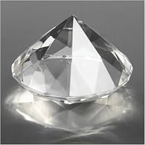 White Diamond Shape Paperweight