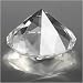 White Diamond Shape Paperweight
