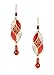 Adajio by Sienna Sky Long Intense Peach Helix Earrings 7532