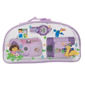 Dora The Explorer Lcd Watch, Camera, Binoculars Action Set
