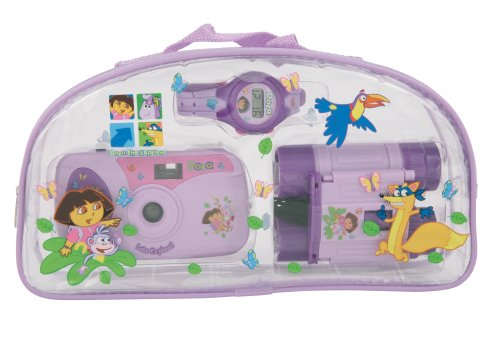 Buy Dora The Explorer Lcd Watch, Camera, Binoculars Action Set online at Discounted New and Used prices. Delivered to your door with Childrens Toyshop.com