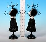 Image of Black Evening Dress Jewellery Holder Mannequin 2 per set