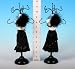 Black Evening Dress Jewellery Holder Mannequin 2 per set
