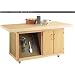Diversified Woodcrafts EMWB-6 Flexible Mobile Workbench with Swivel Casters, Maple Top, 60" Width x 28-1/4" Height x 28" Depth